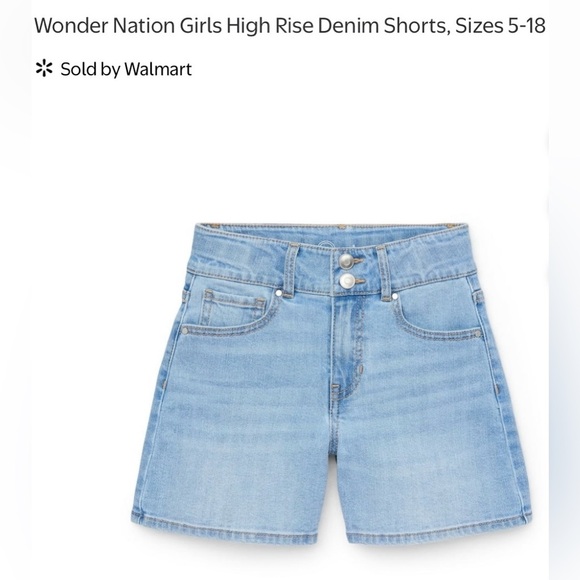 wonder nation Other - Wonder Nation girls high-rise denim shorts! NWT!